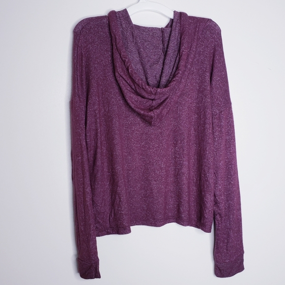 Hippie rose ethereal plum hoodie - Picture 2 of 2